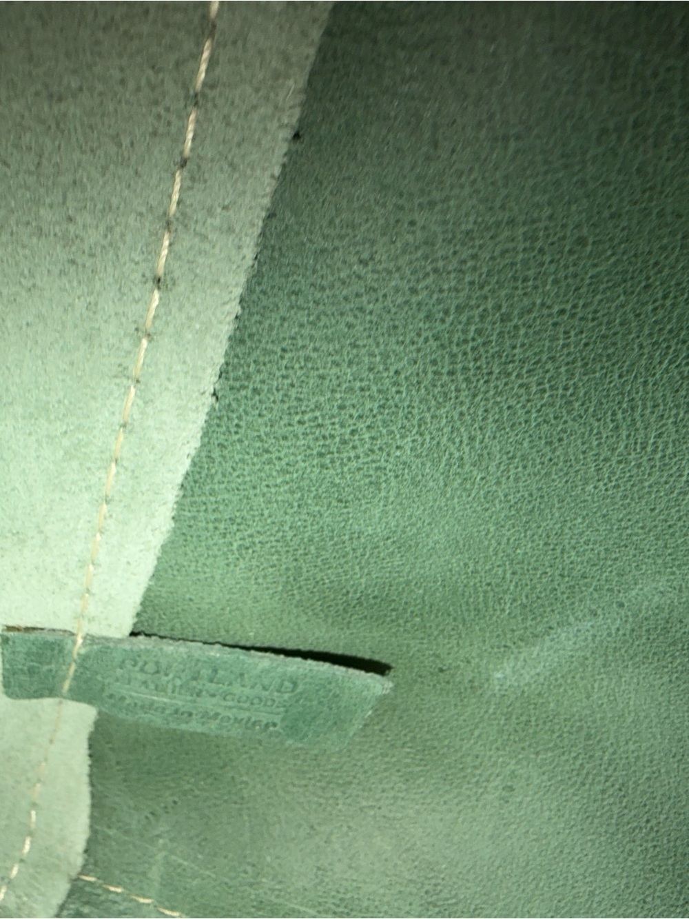 Portland Leather Goods Juliette Sage Green Leather Tote - Picture 8 of 9
